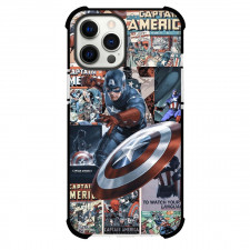 Marvel Captain America Phone Case For iPhone Samsung Galaxy Pixel OnePlus Vivo Xiaomi Asus Sony Motorola Nokia - Captain America Movie Comic Art Collage
