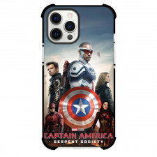 Captain America Case For iPhone Samsung Galaxy Pixel OnePlus Vivo Xiaomi Asus Sony Motorola Nokia - Characters Poster Burning City Background