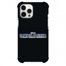 Captain America Case For iPhone Samsung Galaxy Pixel OnePlus Vivo Xiaomi Asus Sony Motorola Nokia - Captain America Text Art Navy Blue Background