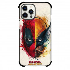 Deadpool & Wolverine Case For iPhone Samsung Galaxy Pixel OnePlus Vivo Xiaomi Asus Sony Motorola Nokia - Watercolor Half Face Poster Art