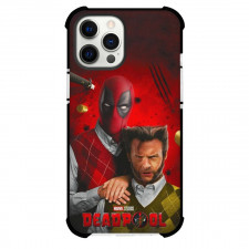 Deadpool & Wolverine Case For iPhone Samsung Galaxy Pixel OnePlus Vivo Xiaomi Asus Sony Motorola Nokia - Deadpool & Wolverine Wearing Sweater Red background