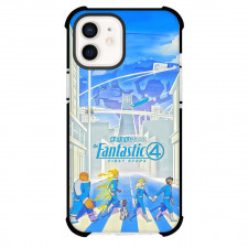 The Fantastic Four First Steps Phone Case For iPhone Samsung Galaxy Pixel OnePlus Vivo Xiaomi Asus Sony Motorola Nokia - The Fantastic Four First Steps Characters Crossing Road Fanart Poster
