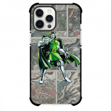 Marvels The Fantastic Four Doctor Doom Phone Case For iPhone Samsung Galaxy Pixel OnePlus Vivo Xiaomi Asus Sony Motorola Nokia - Doctor Doom Illustration Comic Art Background