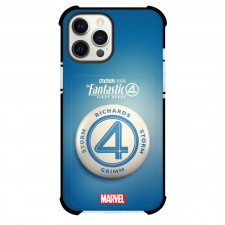 The Fantastic Four Phone Case For iPhone Samsung Galaxy Pixel OnePlus Vivo Xiaomi Asus Sony Motorola Nokia - The Fantastic Four First Steps In 2025 White Badge Blue Background