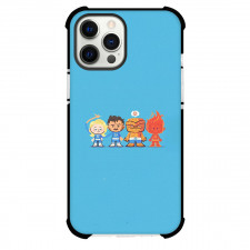 The Fantastic Four Phone Case For iPhone Samsung Galaxy Pixel OnePlus Vivo Xiaomi Asus Sony Motorola Nokia - The Fantastic Four Mini Figure Cartoon Art On Blue Background