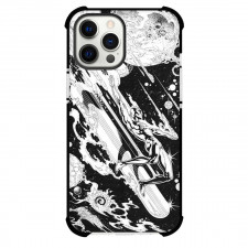 Marvels The Fantastic Four Silver Surfer Phone Case For iPhone Samsung Galaxy Pixel OnePlus Vivo Xiaomi Asus Sony Motorola Nokia - Silver Surfer Grayscale Galaxy Background