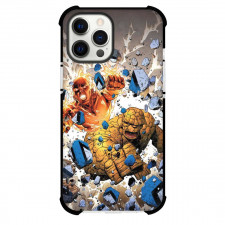 Marvels The Fantastic Four The Thing Phone Case For iPhone Samsung Galaxy Pixel OnePlus Vivo Xiaomi Asus Sony Motorola Nokia - The Thing And Human Torch Fighting Pose