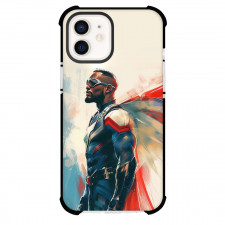 Marvel Phone Case For iPhone And Samsung Galaxy Devices - Falcon Side View Paint Illustration