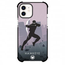 Marvel Hawkeye Phone Case For iPhone And Samsung Galaxy Devices - Hawkeye In The City Poster Silhoutte