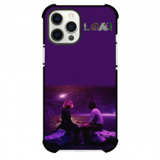 Loki Phone Case For iPhone Samsung Galaxy Pixel OnePlus Vivo Xiaomi Asus Sony Motorola Nokia - Loki And Sylvie Laufeydottir Back Portrait On Purple Background