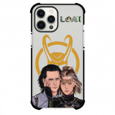 Loki Phone Case For iPhone Samsung Galaxy Pixel OnePlus Vivo Xiaomi Asus Sony Motorola Nokia - Loki And Sylvie Laufeydottir Portrait Sticker