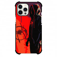Spider Man Across The Spider Verse Miles Morales Phone Case For iPhone Samsung Galaxy Pixel OnePlus Vivo Xiaomi Asus Sony Motorola Nokia - Miles Morales Side Portrait Wpap Popart