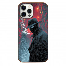 Spider-Noir Phone Case For iPhone Samsung Galaxy Pixel OnePlus Vivo Xiaomi Asus Sony Motorola Nokia - Spider-Noir Smoking In Rain Portrait
