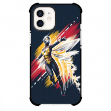 Marvel The Wasp Phone Case For iPhone And Samsung Galaxy Devices - The Wasp Flying in Yellow and Red Background