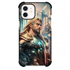 Marvel Thor Phone Case For iPhone And Samsung Galaxy Devices - Thor Side View Portrait In City Background