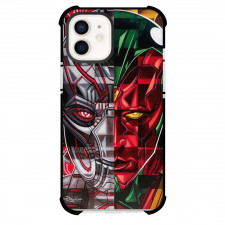 Marvel Phone Case For iPhone And Samsung Galaxy Devices - Vision X Ultron Head Portrait