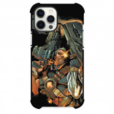 X-Men Cable Phone Case For iPhone and Samsung Galaxy Devices - Cable Portrait Black Background