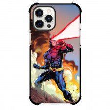 X-Men Cyclops Phone Case For iPhone and Samsung Galaxy Devices - Cyclops Fighting Pose Illustration