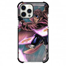 X-Men Gambit Phone Case For iPhone and Samsung Galaxy Devices - Gambit Fighting Pose Illustration