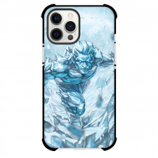 X-Men Iceman Phone Case For iPhone and Samsung Galaxy Devices - Iceman Illustration Snow Background