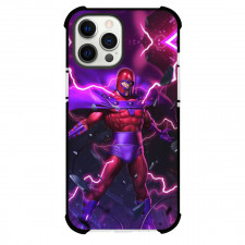 X-Men Magneto Phone Case For iPhone and Samsung Galaxy Devices - Magneto Illustration Thunder Background
