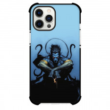 X-Men Nightcrawler Phone Case For iPhone and Samsung Galaxy Devices - Nightcrawler Portrait Blue Background