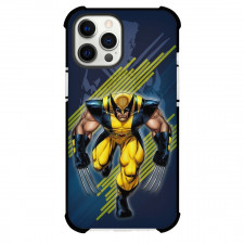 X-Men Wolverine Phone Case For iPhone and Samsung Galaxy Devices - Wolverine Illustration Blue Background