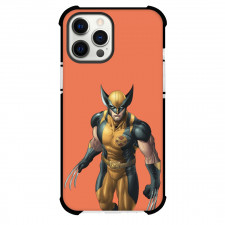 X-Men Wolverine Phone Case For iPhone and Samsung Galaxy Devices - Wolverine Orange Background