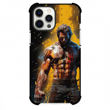X-Men Wolverine Phone Case For iPhone and Samsung Galaxy Devices - Wolverine Watercolor Art Background