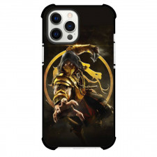 Mortal Kombat Scorpion Phone Case For iPhone Samsung Galaxy Pixel OnePlus Vivo Xiaomi Asus Sony Motorola Nokia - Scorpion Fighting Pose Illustration