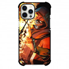Mortal Kombat Scorpion Phone Case For iPhone Samsung Galaxy Pixel OnePlus Vivo Xiaomi Asus Sony Motorola Nokia - Scorpion Side Portrait On Fire