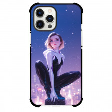 Spider Gwen Phone Case For iPhone Samsung Galaxy Pixel OnePlus Vivo Xiaomi Asus Sony Motorola Nokia - Spider Gwen 3d Art Sitting on Chimney
