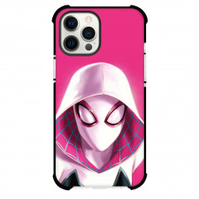 Spider Gwen Phone Case For iPhone Samsung Galaxy Pixel OnePlus Vivo Xiaomi Asus Sony Motorola Nokia - Spider Gwen Masked Head Portrait Pink Background
