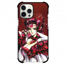 Magic Knight Rayearth Alcyone Phone Case For iPhone Samsung Galaxy Pixel OnePlus Vivo Xiaomi Asus Sony Motorola Nokia - Alcyone Portrait Illustration Art On Red Background