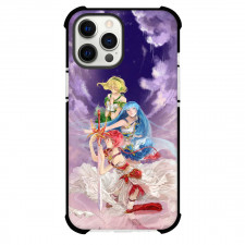 Magic Knight Rayearth Phone Case For iPhone Samsung Galaxy Pixel OnePlus Vivo Xiaomi Asus Sony Motorola Nokia - Hikaru Fuu And Umi On Purple Sky Anime Illustration Art Poster