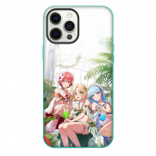 Magic Knight Rayearth Phone Case For iPhone Samsung Galaxy Pixel OnePlus Vivo Xiaomi Asus Sony Motorola Nokia - Hikaru Fuu And Umi Sitting In A Garden Anime Art Poster