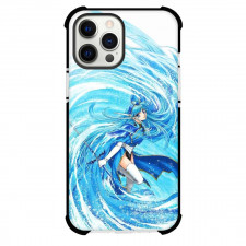 Magic Knight Rayearth Umi Ryuuzaki Phone Case For iPhone Samsung Galaxy Pixel OnePlus Vivo Xiaomi Asus Sony Motorola Nokia - Umi Ryuuzaki On Blue Wave Illustration Art