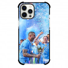 Manchester City F.C. Kyle Walker Phone Case For iPhone Samsung Galaxy Pixel OnePlus Vivo Xiaomi Asus Sony Motorola Nokia - Kyle Walker Holds Tropy And Shouting Candid Picture