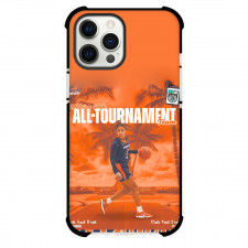March Madness Women Tournament Illinois Fighting Illini Makira Cook Phone Case For iPhone Samsung Galaxy Pixel OnePlus Vivo Xiaomi Asus Sony Motorola Nokia - Illinois Fighting Illini Makira Cook Orange Background