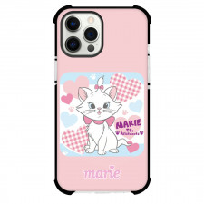 Marie Phone Case For iPhone And Samsung Galaxy - Marie The Aristocats Standing On Pink Background