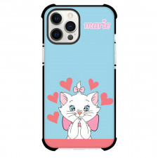 Marie Phone Case For iPhone And Samsung Galaxy - Marie Feeling Love On Blue Background Poster