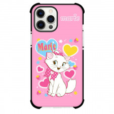 Marie Phone Case For iPhone And Samsung Galaxy - Marie Standing Happy Face On Heart Shape Background