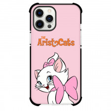 Marie Phone Case For iPhone And Samsung Galaxy - Marie The Aristocats Looking Back On Pink Background