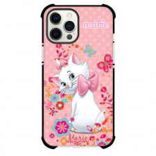 Marie Phone Case For iPhone And Samsung Galaxy - Marie Looking Back On Pink Floral Background
