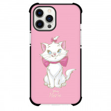 Marie Phone Case For iPhone And Samsung Galaxy - Marie Standing Skatching On Pink Background