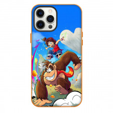 Donkey Kong Bananza Phone Case For iPhone Samsung Galaxy Pixel OnePlus Vivo Xiaomi Asus Sony Motorola Nokia - Donkey Kong And Pauline Jumping Cartoon Art Poster