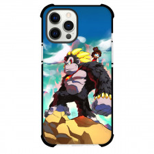 Donkey Kong Bananza Phone Case For iPhone Samsung Galaxy Pixel OnePlus Vivo Xiaomi Asus Sony Motorola Nokia - Donkey Kong And Pauline Standing On Stone Aura Background