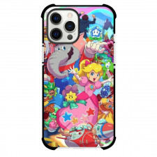 Super Mario Wonder Phone Case For iPhone Samsung Galaxy Pixel OnePlus Vivo Xiaomi Asus Sony Motorola Nokia - Mario Wonder Mario Elephant Peach Colorful Background