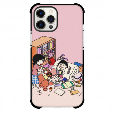 Chibi Maruko Chan Phone Case For iPhone Samsung Galaxy Pixel OnePlus Vivo Xiaomi Asus Sony Motorola Nokia - Momoko Sakura And Sakiko Sakura Cartoon Art Poster