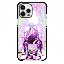 Mashle Magic And Muscles Phone Case For iPhone Samsung Galaxy Pixel OnePlus Vivo Xiaomi Asus Sony Motorola Nokia - Lance Crown Standing On A Chair Pink Purple Effect Poster
